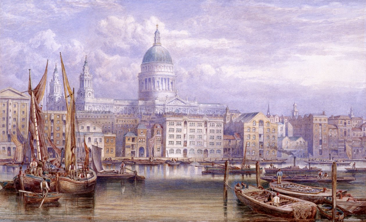 San Pablo desde Bankside, Londres, 1883 de William Richardson