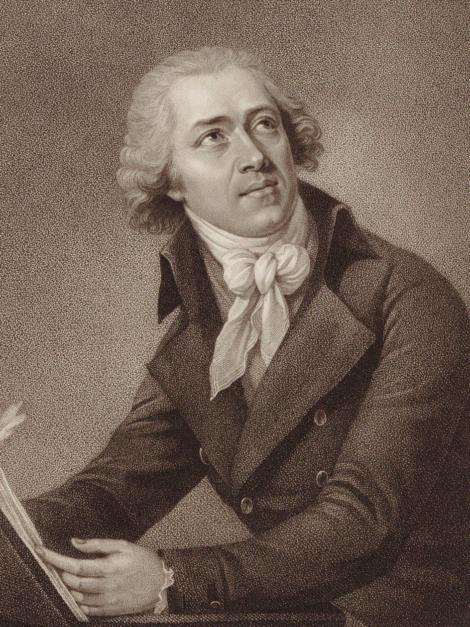 Retrato del compositor Leopold Kozeluch 1747-1818, 1797 de William Ridley