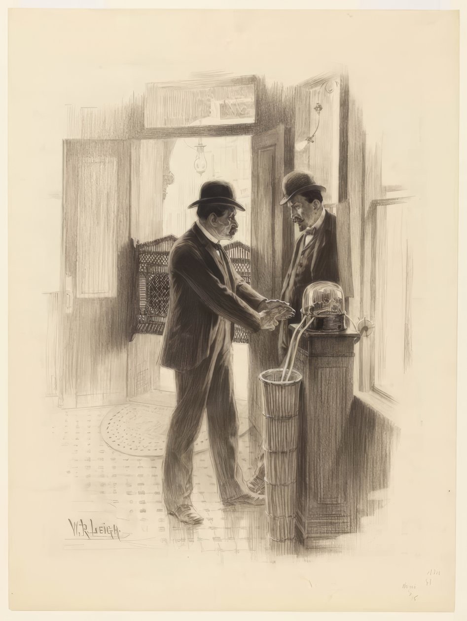 «No creo que vaya a subir; ¡sé que va a subir!». de William Robinson Leigh