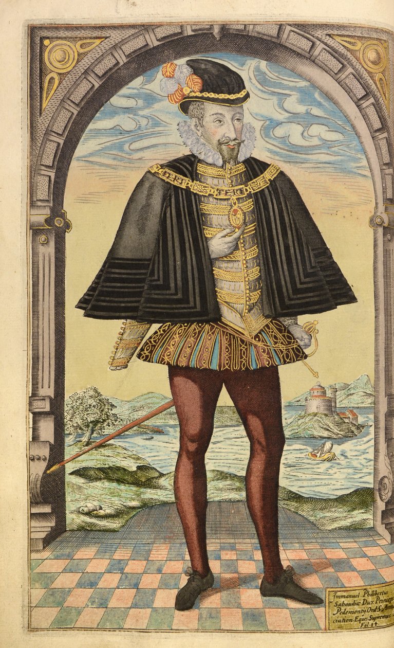 Emmanuel Filiberto, Duque de Saboya, de Honor Militar y Civil, William Segar, pub. Robert Barker, Londres, 1602 de William Rogers