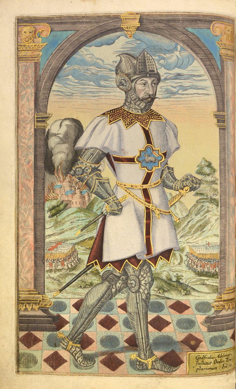 Godofredo Adelmar, de Honor Militar y Civil, William Segar, pub. Robert Barker, Londres, 1602 de William Rogers