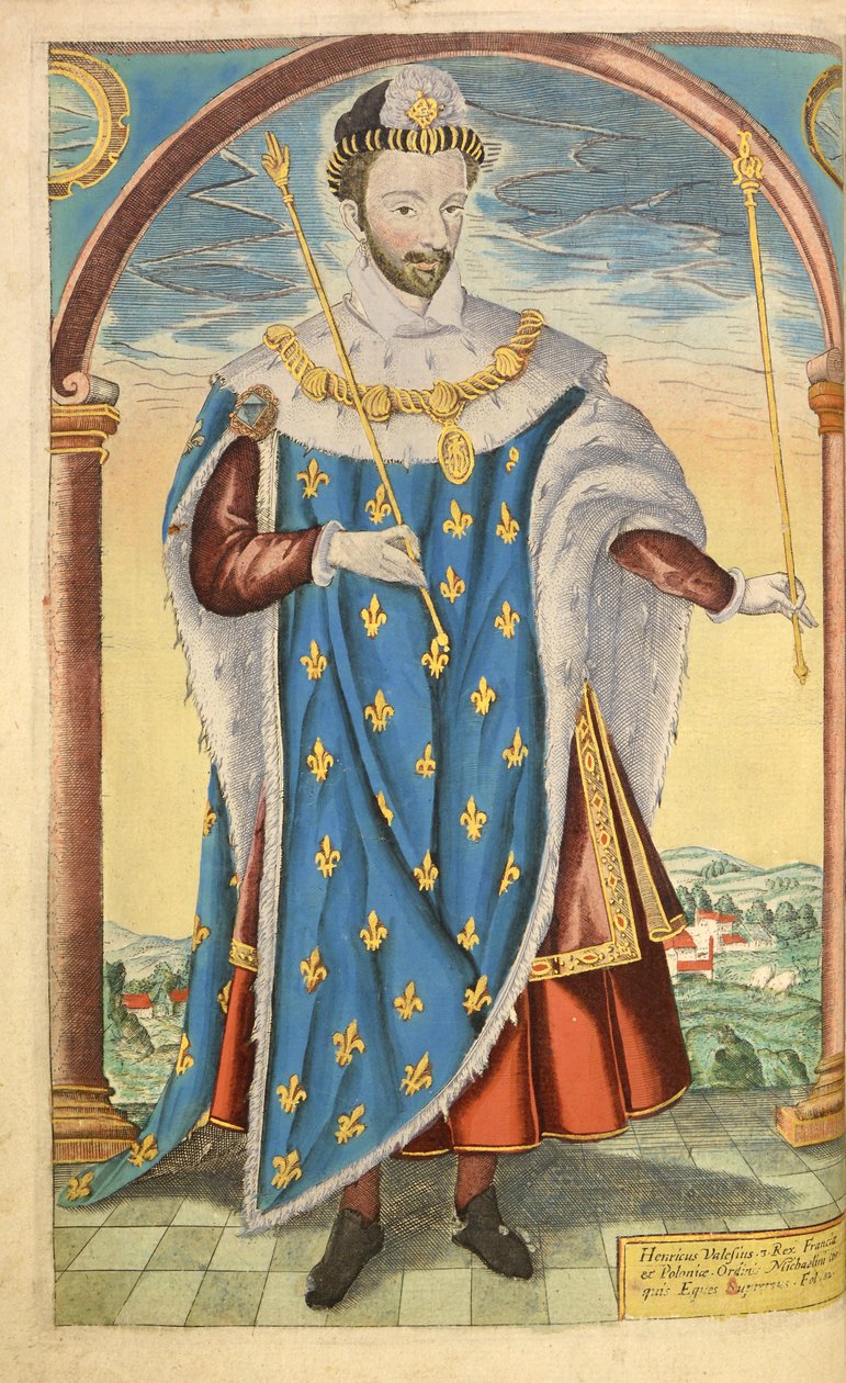 Enrique III de Francia, de Honor Militar y Civil, William Segar, pub. Robert Barker, Londres, 1602 de William Rogers