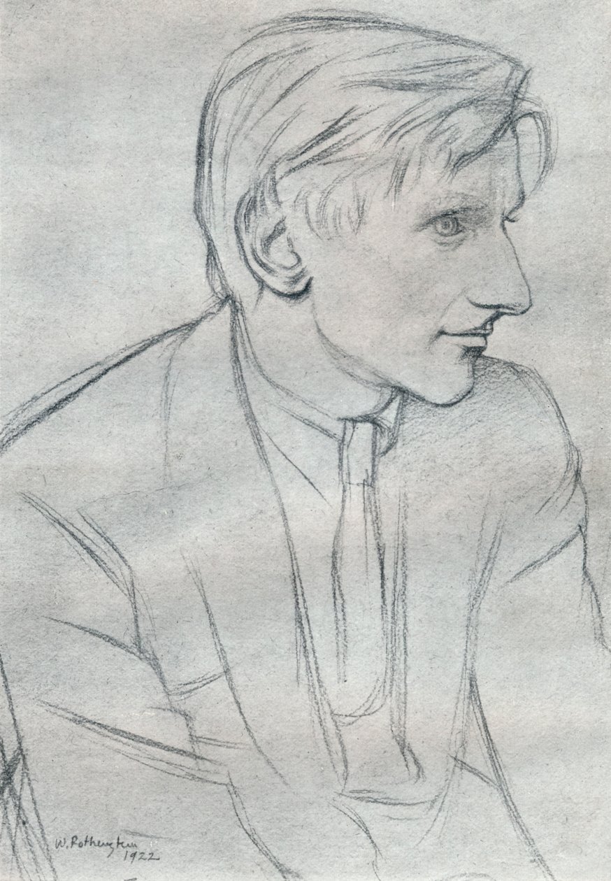 Edmund Charles Blunden 1896-1974 de William Rothenstein