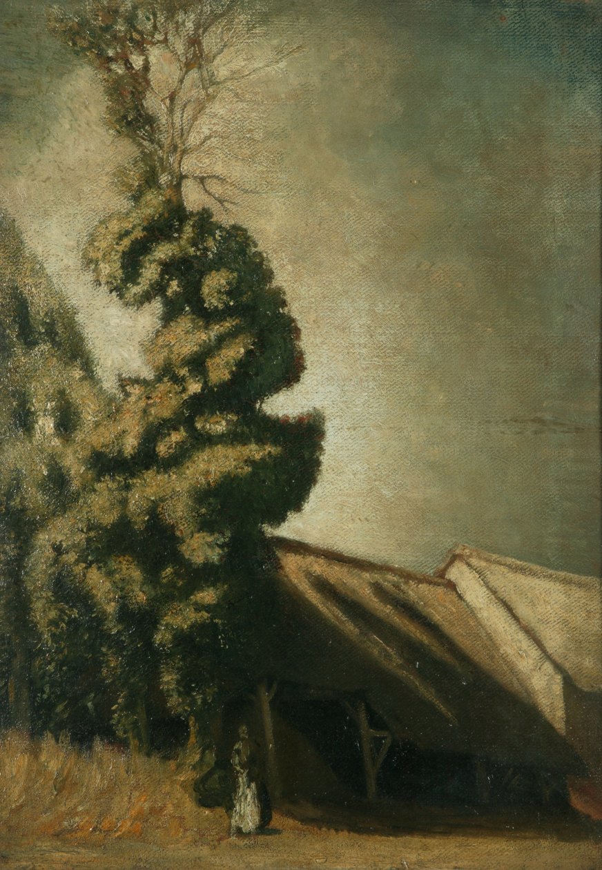 Le Grand If Vert, c.1900 (óleo sobre lienzo) de William Rothenstein