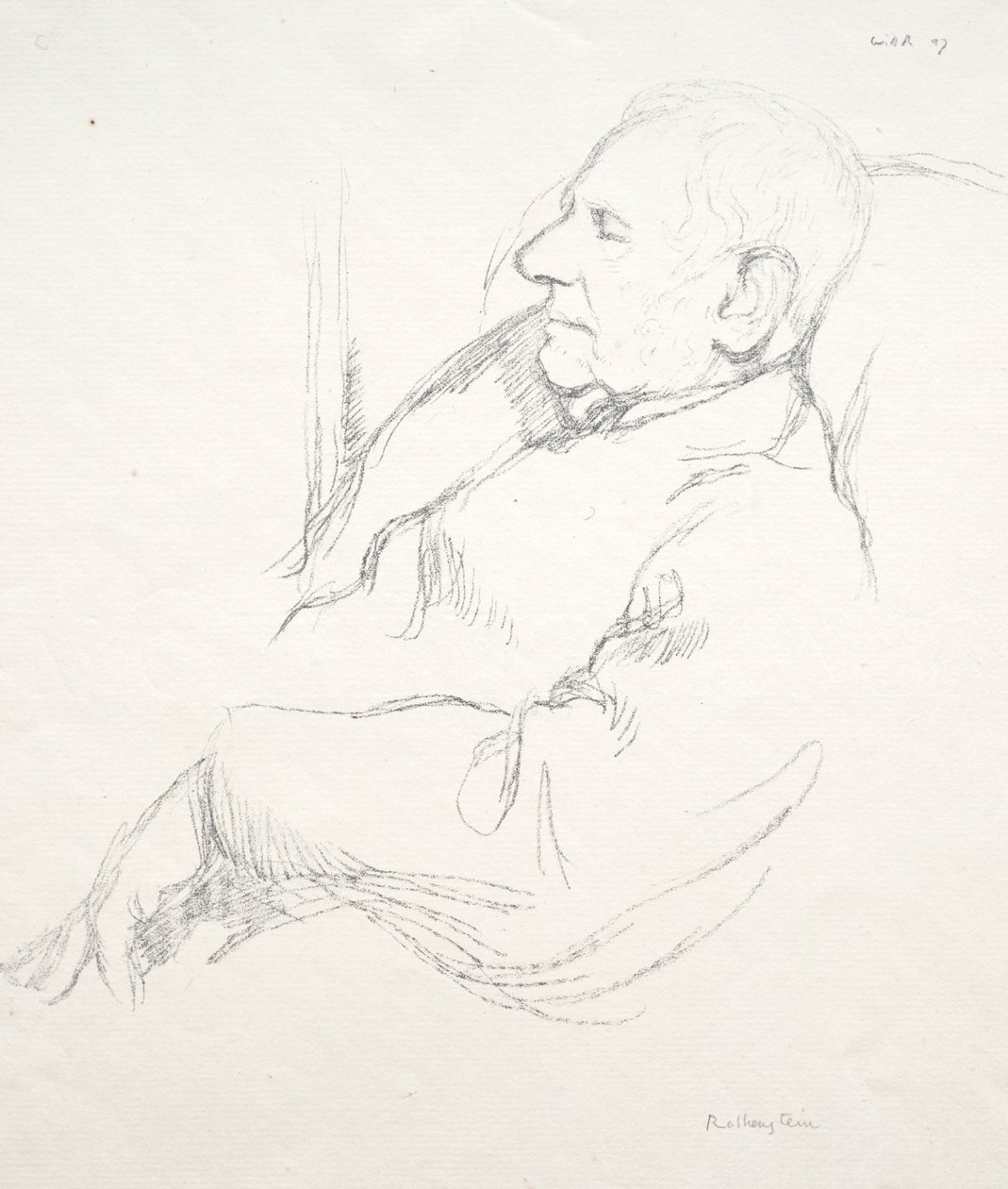 Sir Francis Seymour Haden dormido de William Rothenstein