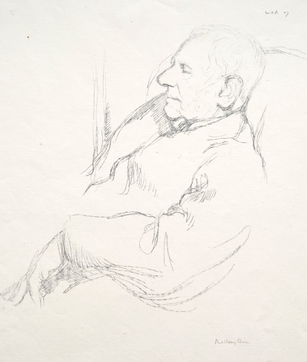 Sir Francis Seymour Haden Dormido, 1897 de William Rothenstein