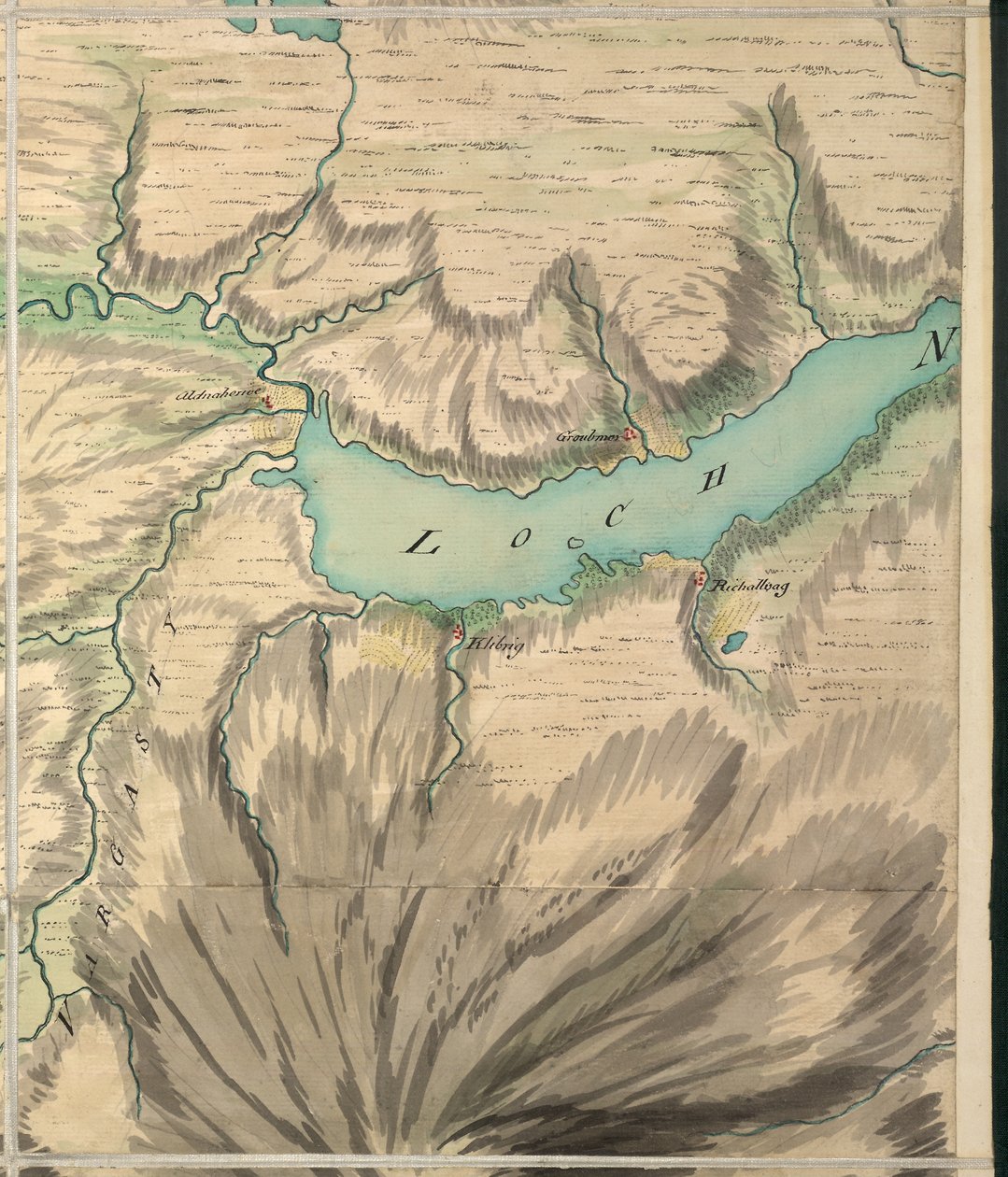 Altnaharra, Roy Military Survey of Scotland de William Roy