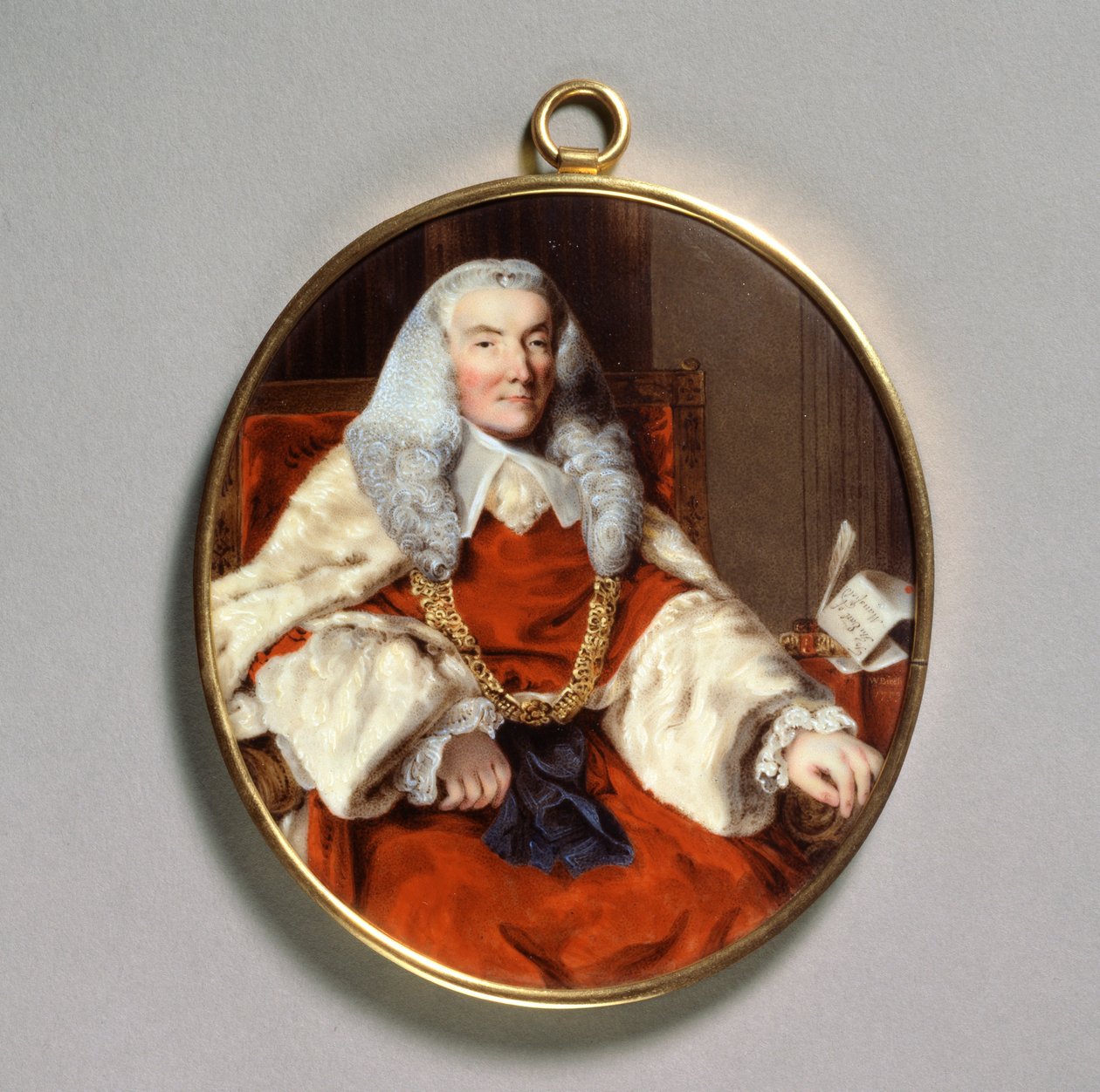 Retrato de Sir William Murray, primer conde de Mansfield, siglo XVIII de William Russell Birch