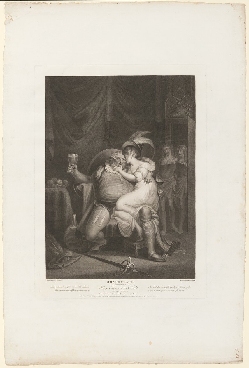 El Príncipe Hal y Poins Sorprenden a Falstaff con Doll Tearsheet de William Satchwell Leney