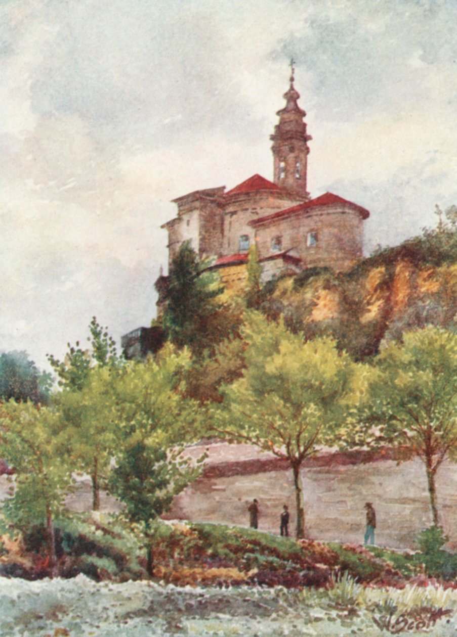 Iglesia de S. Pons, Niza (litografía en color) de William Scott