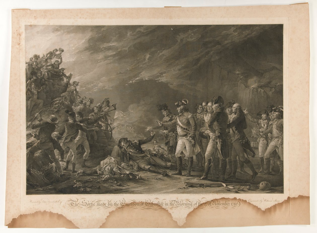 La salida realizada por la guarnición de Gibraltar en la mañana del 27 de noviembre de 1781 de William Sharp