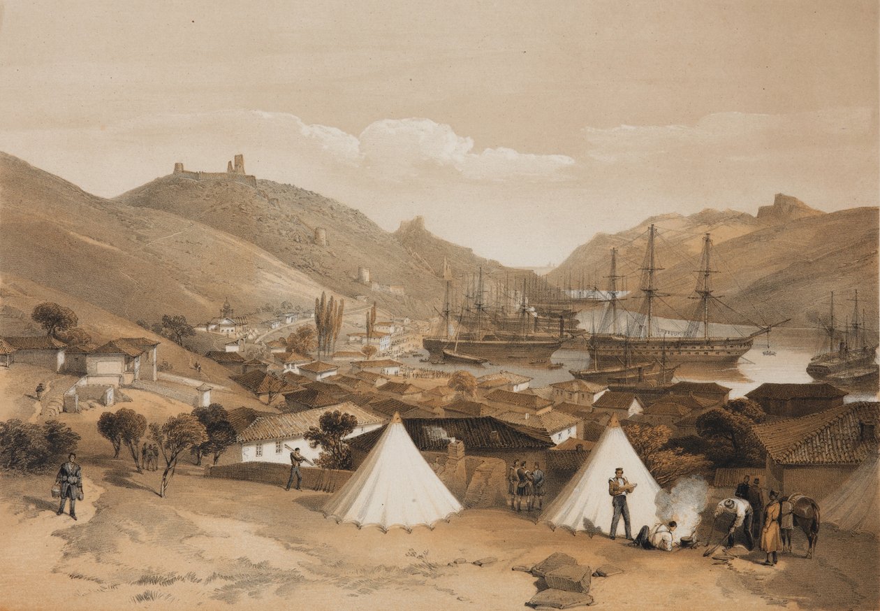 Balaclava. Vista al mar, 1855 de William Crimea Simpson