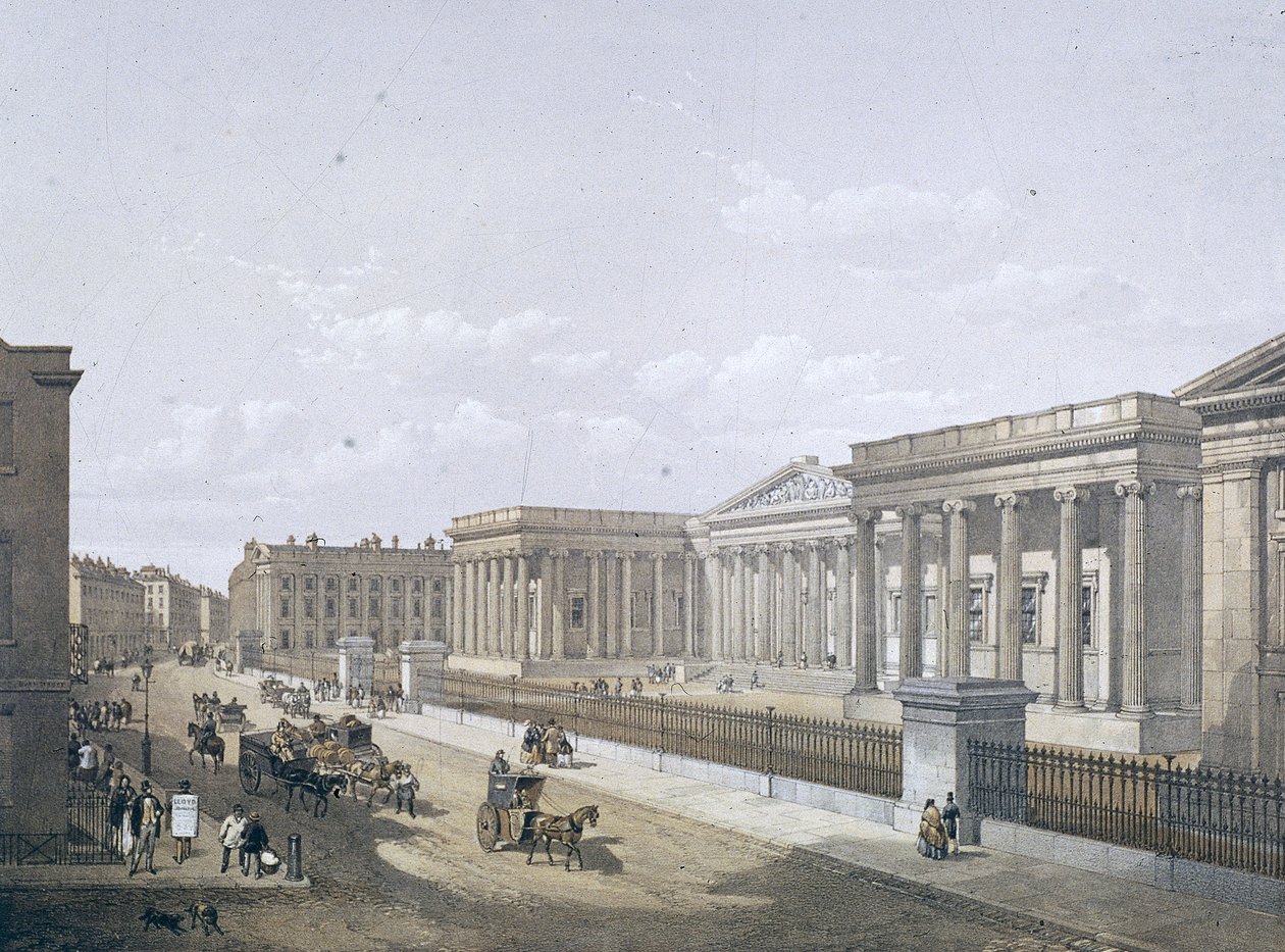 Museo Británico, Holborn, Londres, 1852 de William Simpson