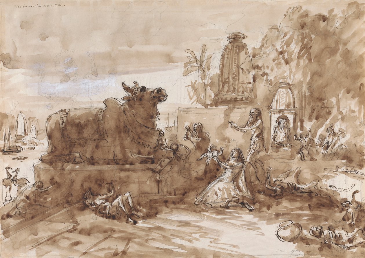 Hambruna en la India de William Simpson