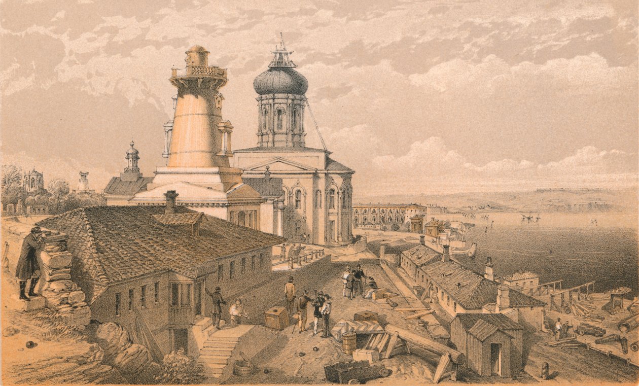 El Almirantazgo, Sebastopol, 1856 de William Crimea Simpson