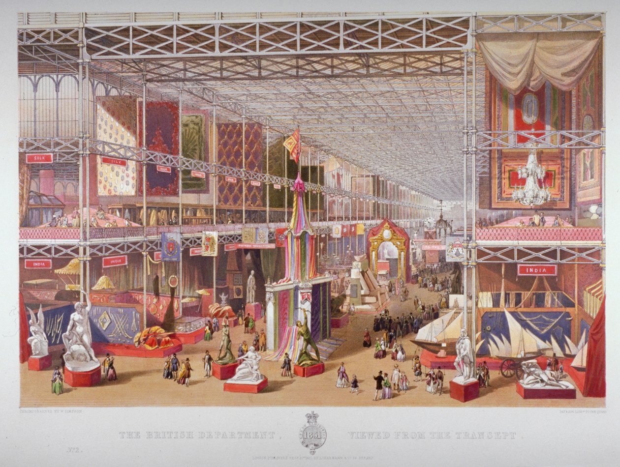 La Gran Exposición, Hyde Park, Westminster, Londres de William Simpson