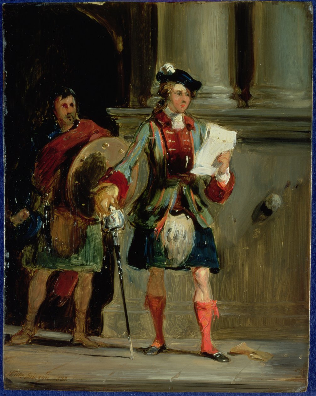 El príncipe Charlie en Holyrood, 1833 de William Simson