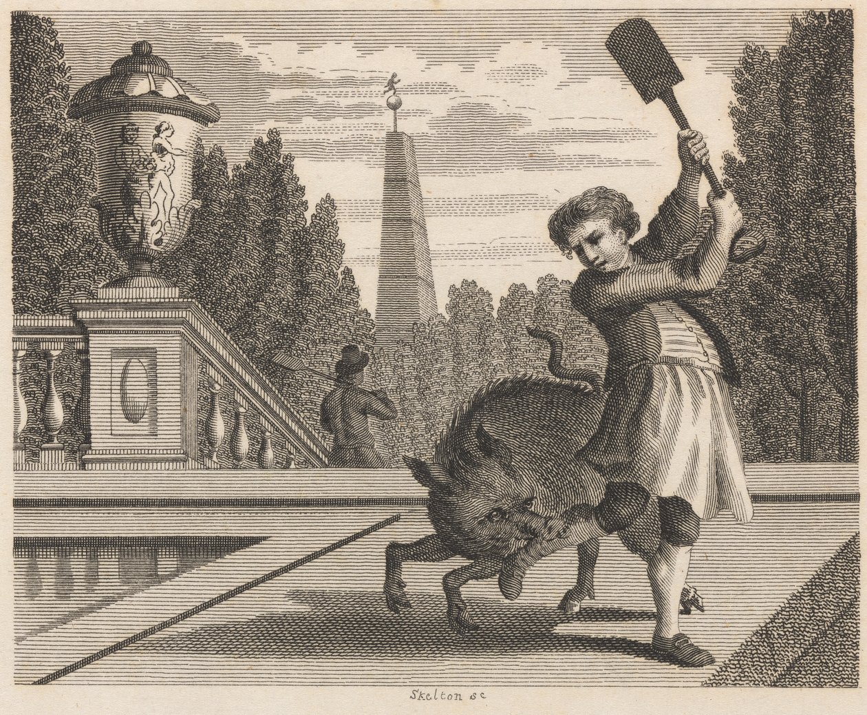 El jardinero y el cerdo de William Skelton