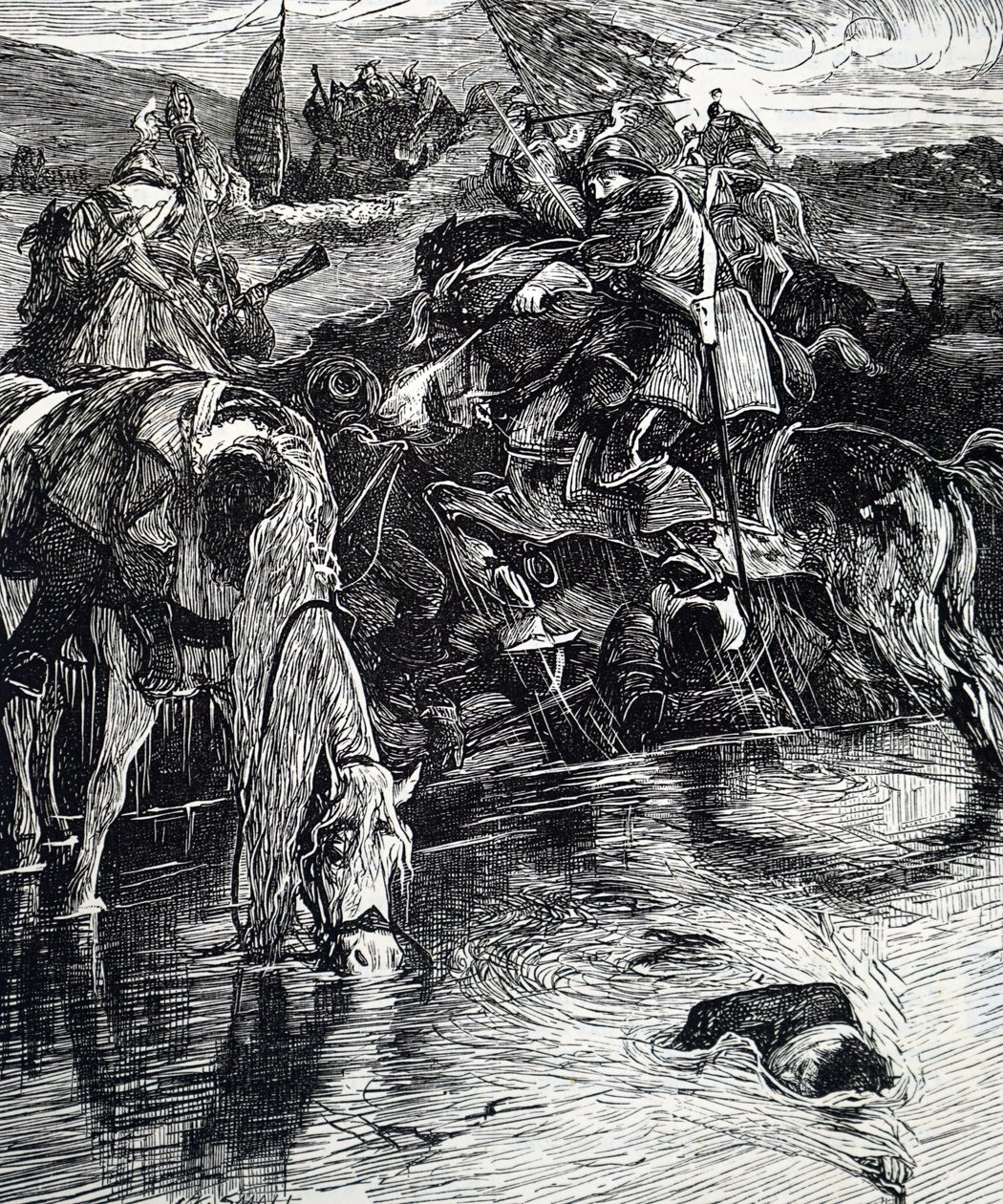 Una escena de la Guerra Civil Inglesa de William Small