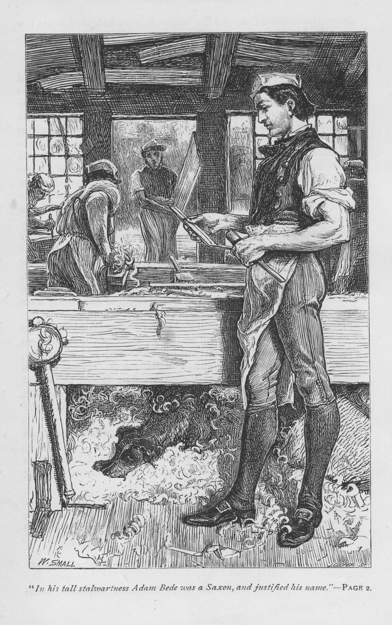 Escena de Adam Bede de George Eliot, c1885 de William Small