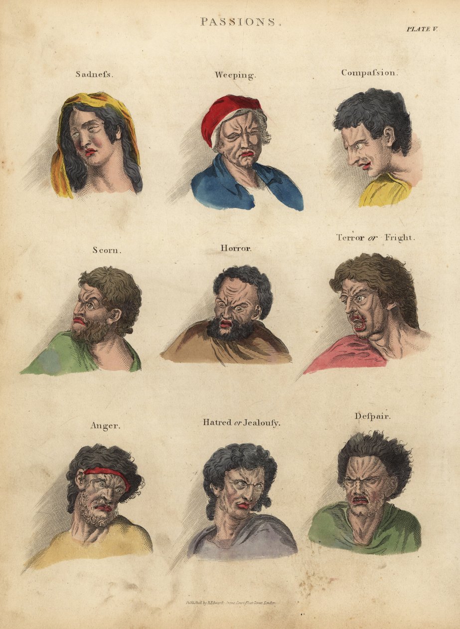 Pasiones de la Fisionomía de William Smellie