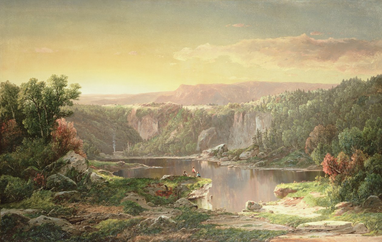 Lago de montaña cerca de Piedmont, Maryland de William Sonntag