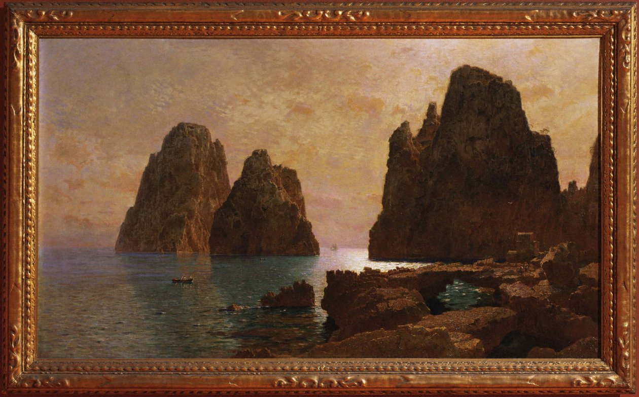 Isla de Capri: Los Faraglioni de William Stanley Haseltine