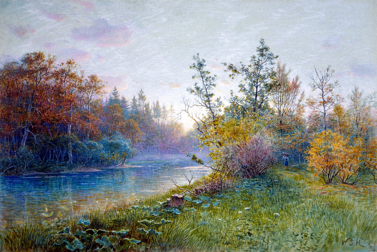 Presa del molino en Traunstein, 1894 de William Stanley Haseltine