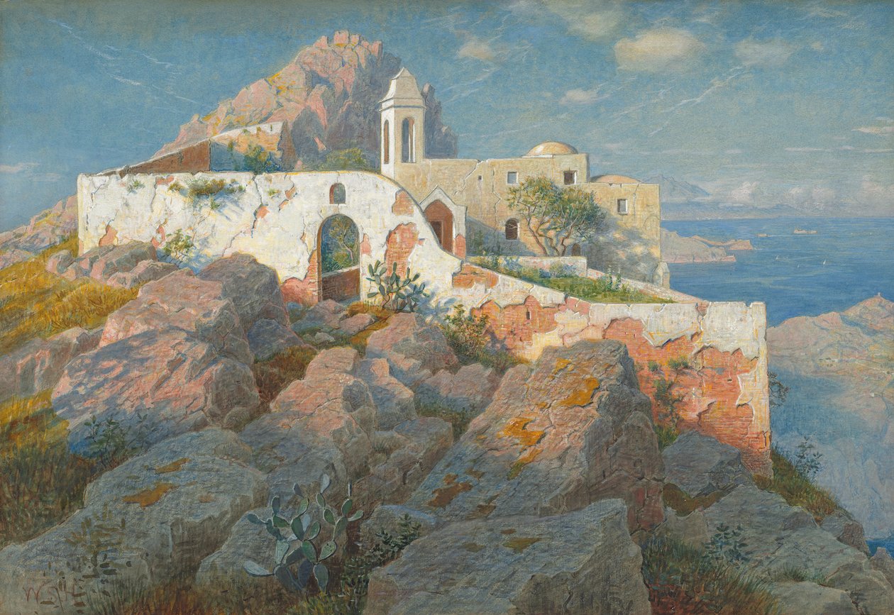 Santa Maria a Cetrella, Anacapri, c.1892 de William Stanley Haseltine