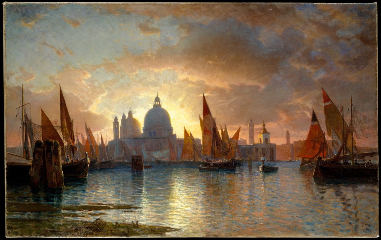 Santa Maria della Salute, puesta de sol de William Stanley Haseltine
