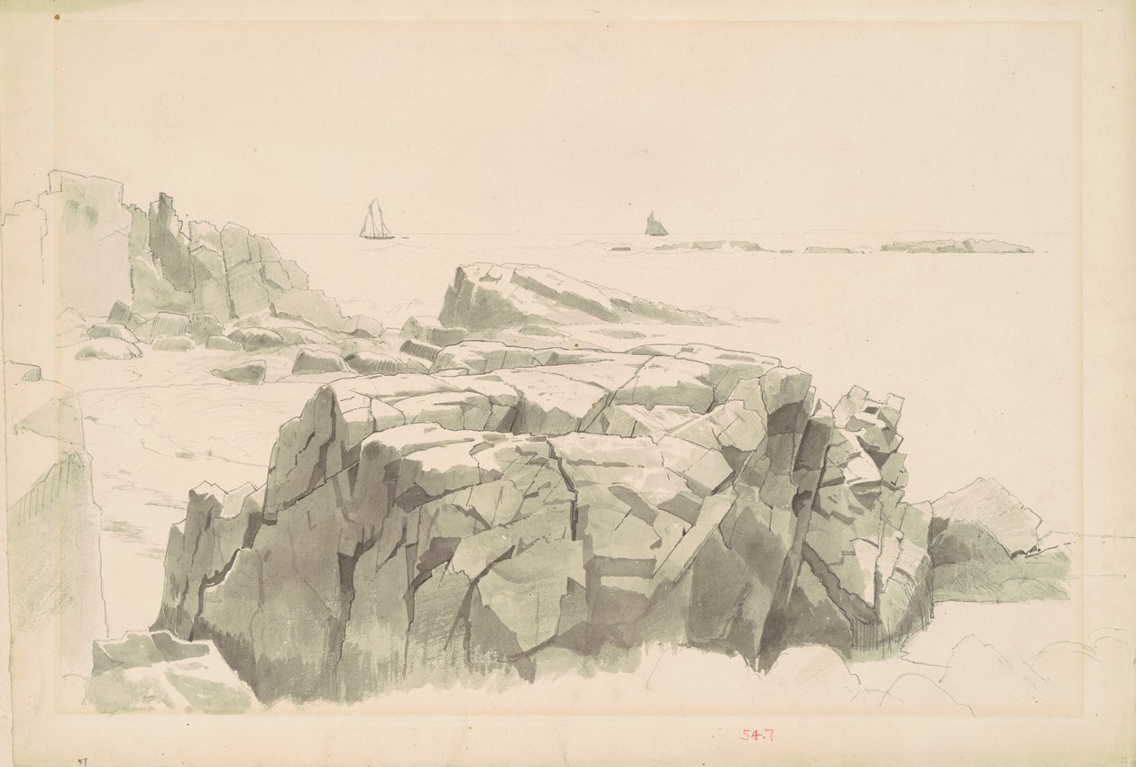 Rocas Shag, Nahant, Massachusetts de William Stanley Haseltine