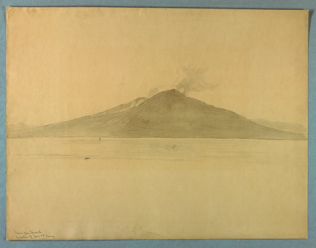 Estudio del Monte Vesubio desde Sorrento, Italia de William Stanley Haseltine