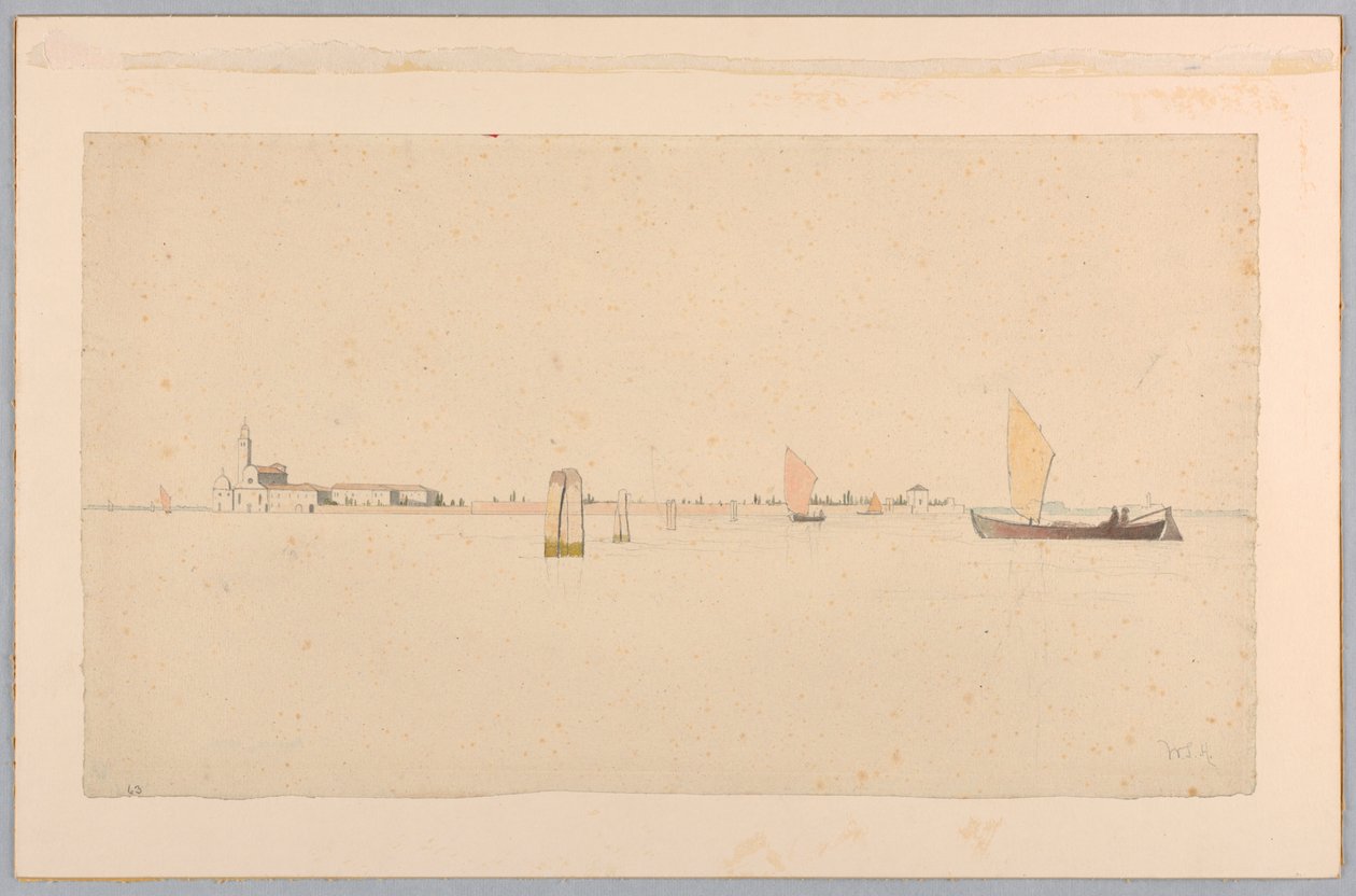 Estudio de laguna, Venecia, Italia de William Stanley Haseltine