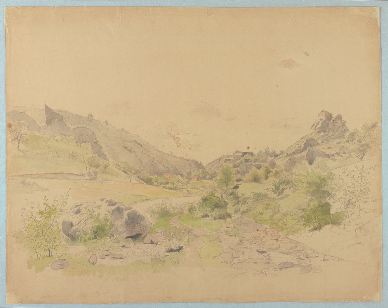 Estudio de paisaje de William Stanley Haseltine