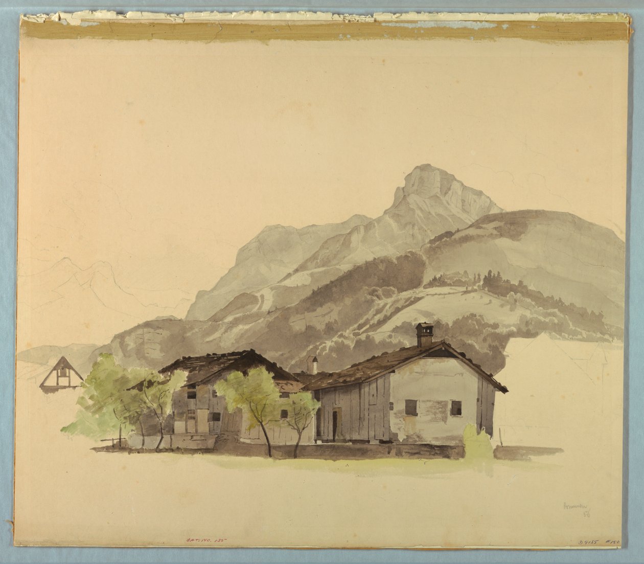 Estudio de Paisaje, Brunnen, Suiza de William Stanley Haseltine