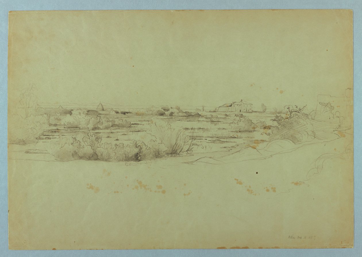 Estudio de Paisaje, Ostia, Italia de William Stanley Haseltine