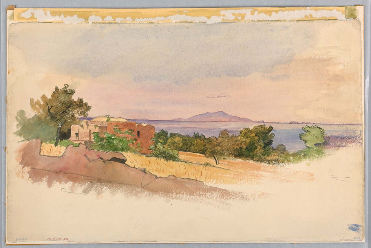 Estudio de paisaje, Sorrento de William Stanley Haseltine