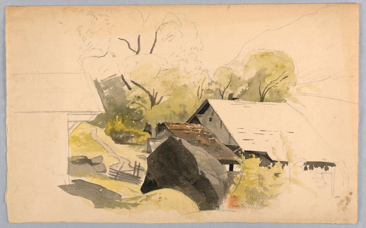 Estudio de paisaje, Suiza de William Stanley Haseltine