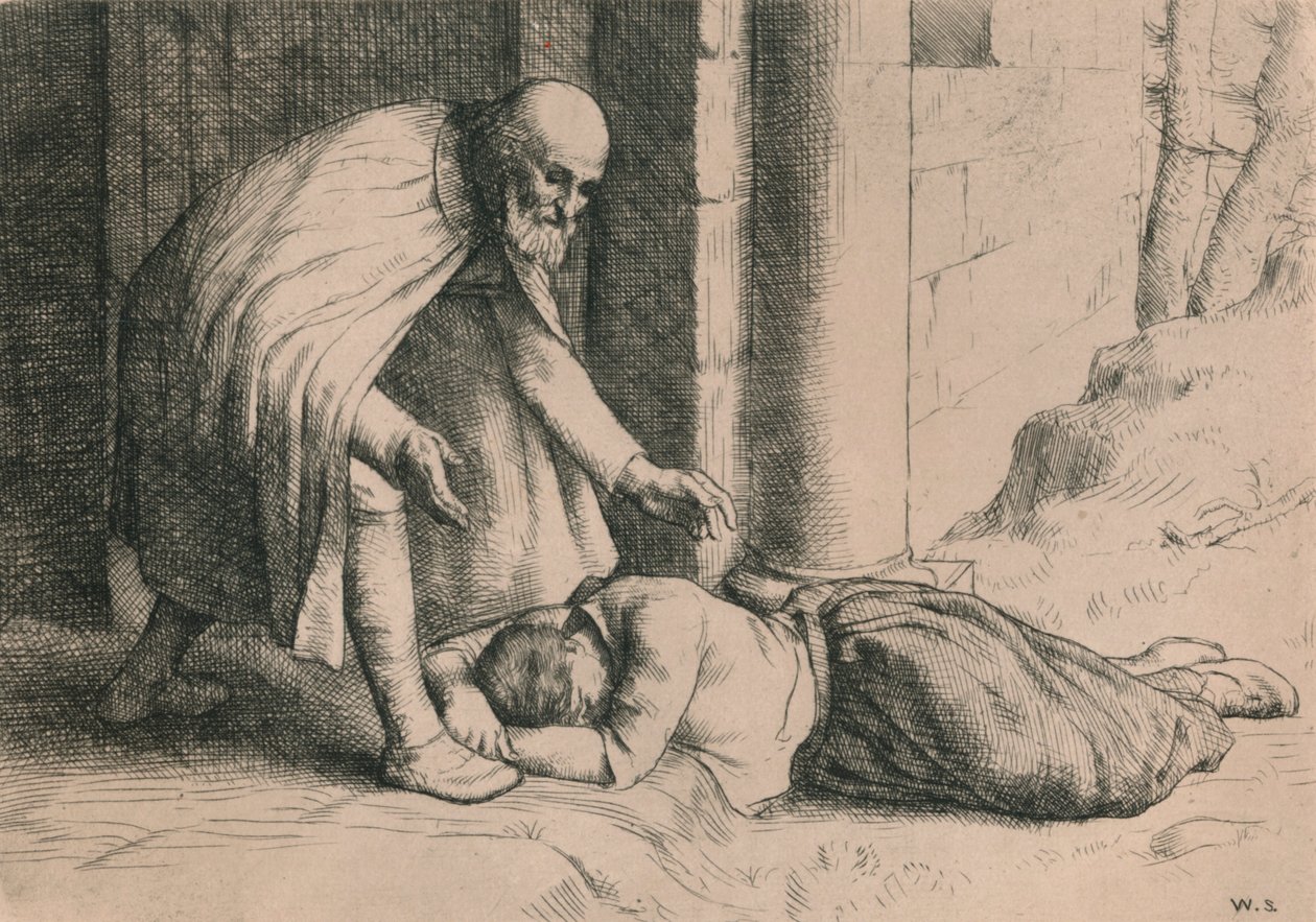 La Misericordia se desmaya ante la puerta de William Strang