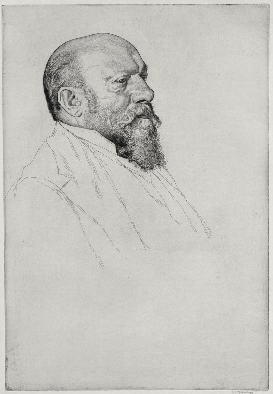 Retrato de Hans Richter (1843-1916), director húngaro de William Strang
