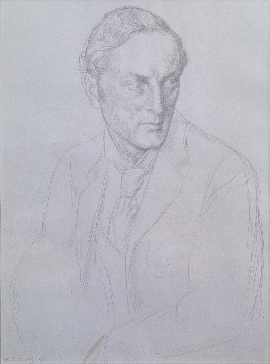 Retrato de Sir Henry John Newbolt (1862-1938) poeta, 1898 de William Strang
