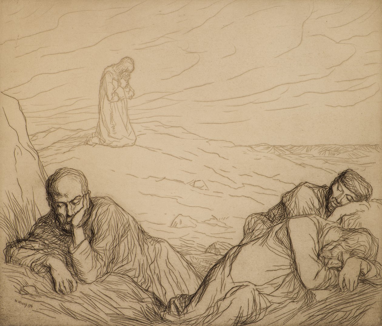 La agonía en el jardín de William Strang