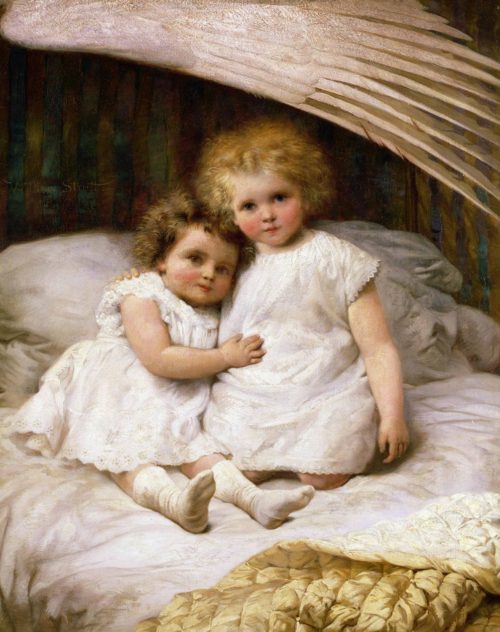 Bajo el ala de un ángel de William Strutt
