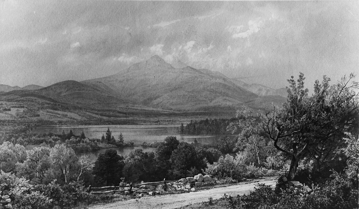Monte Chocorua y lago, 1873 de William Trost Richards