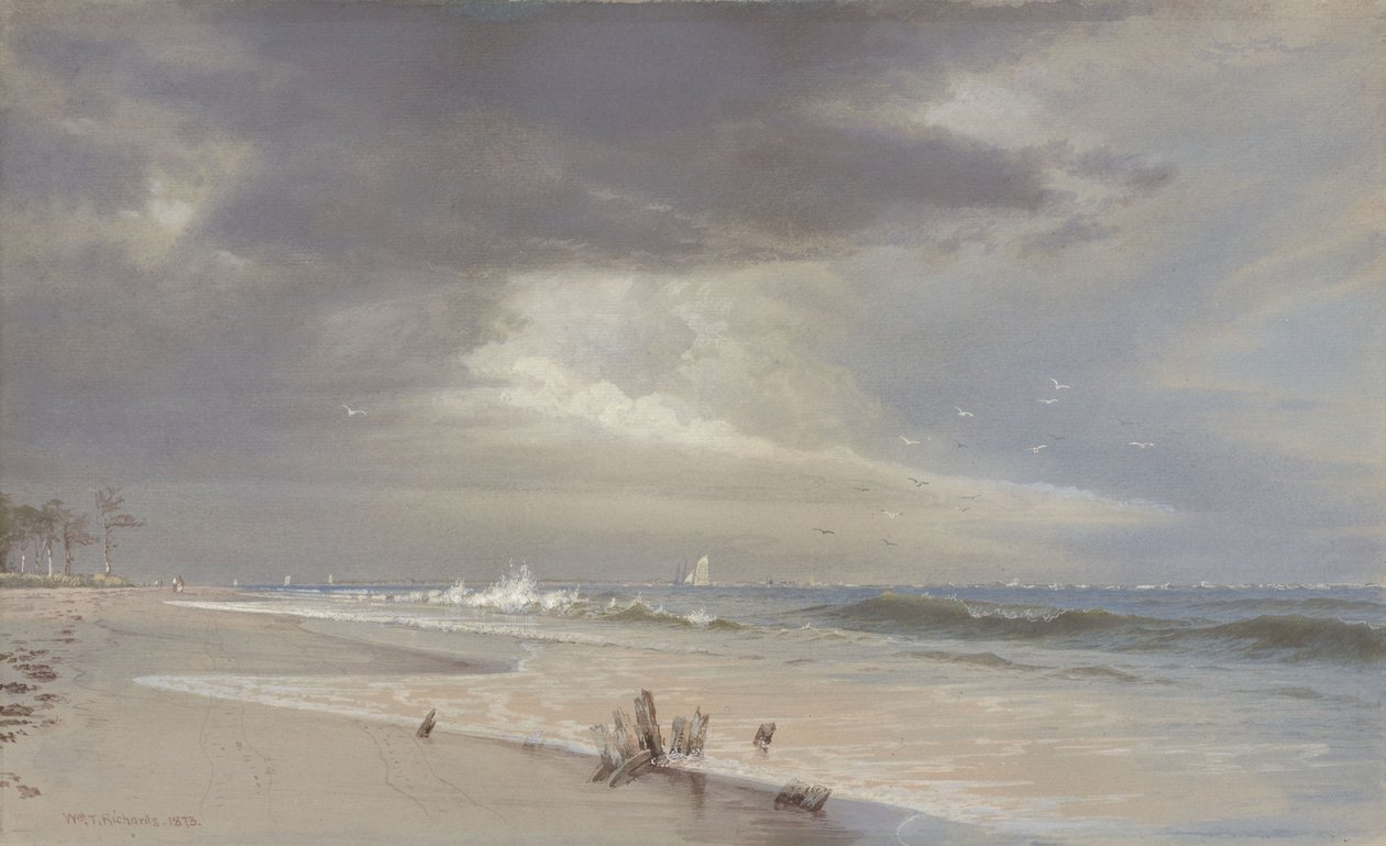 Cerca de la ensenada, Atlantic City de William Trost Richards