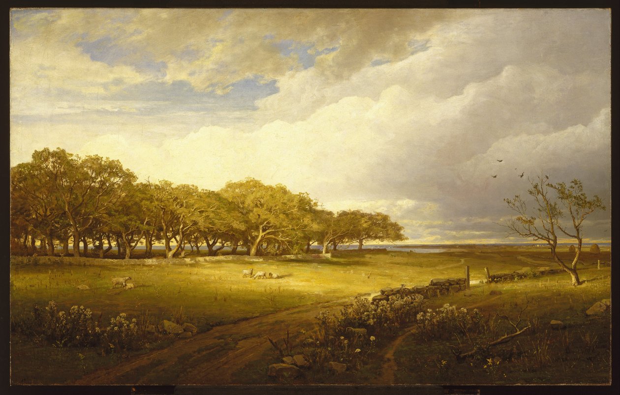 Viejo huerto en Newport de William Trost Richards