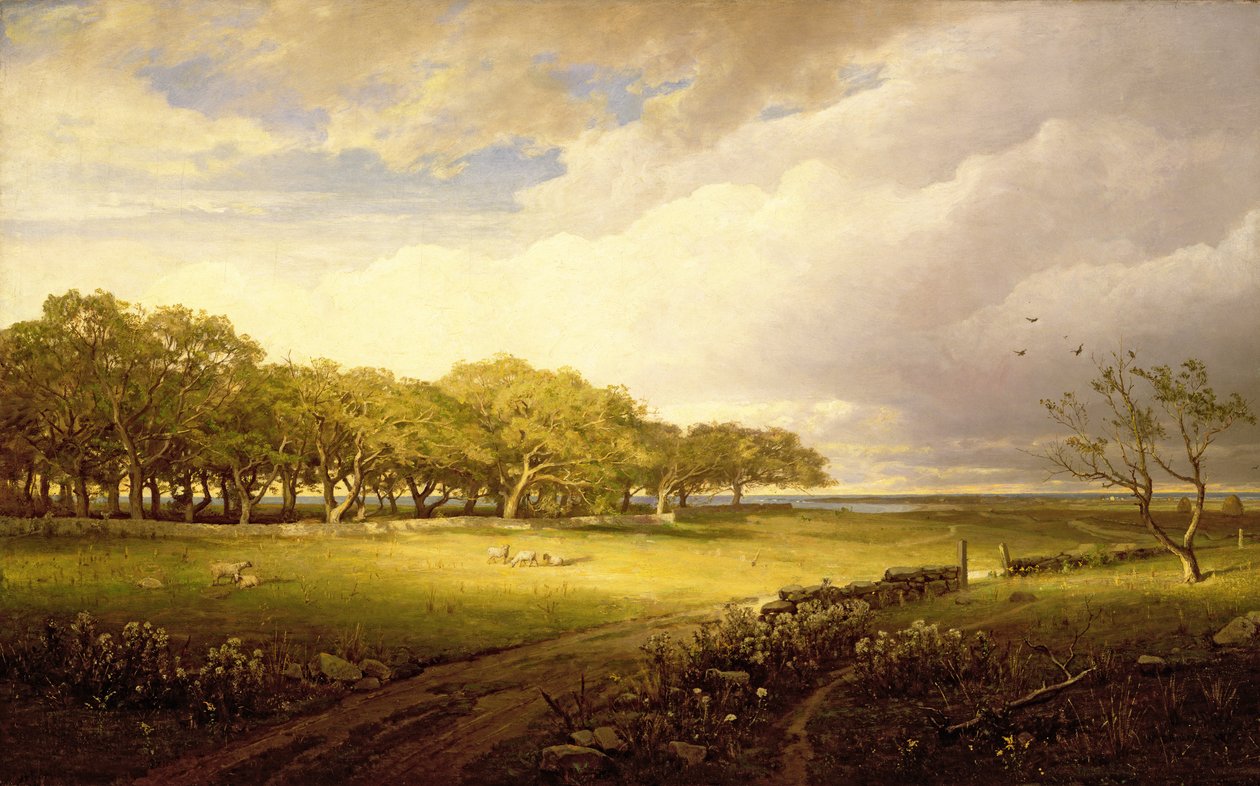 Viejo huerto en Newport de William Trost Richards