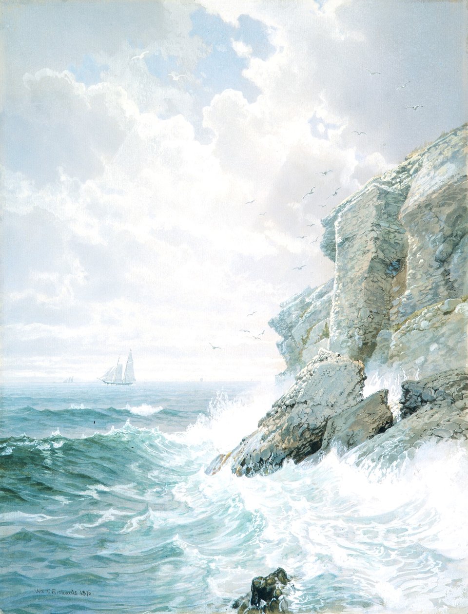 Acantilado del Purgatorio de William Trost Richards