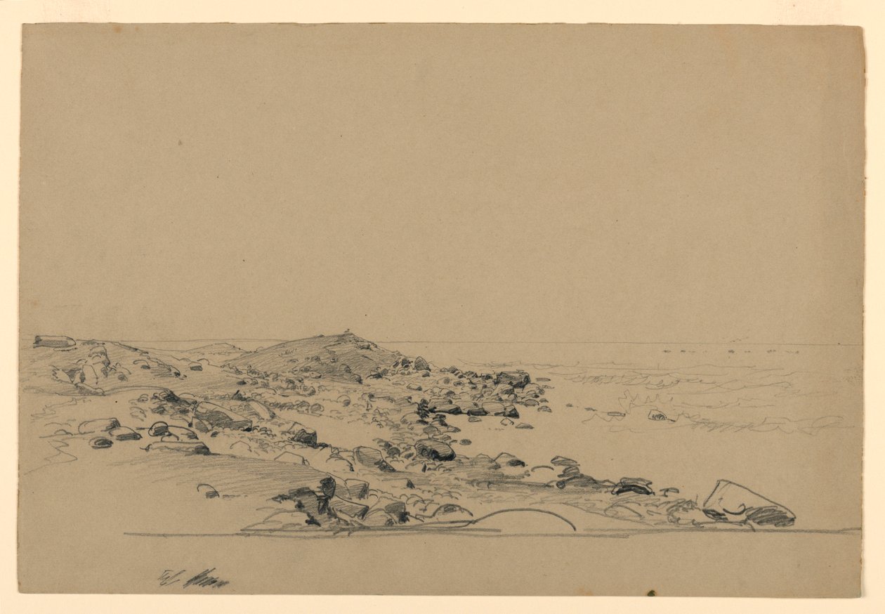Estudio de la costa, Rhode Island de William Trost Richards