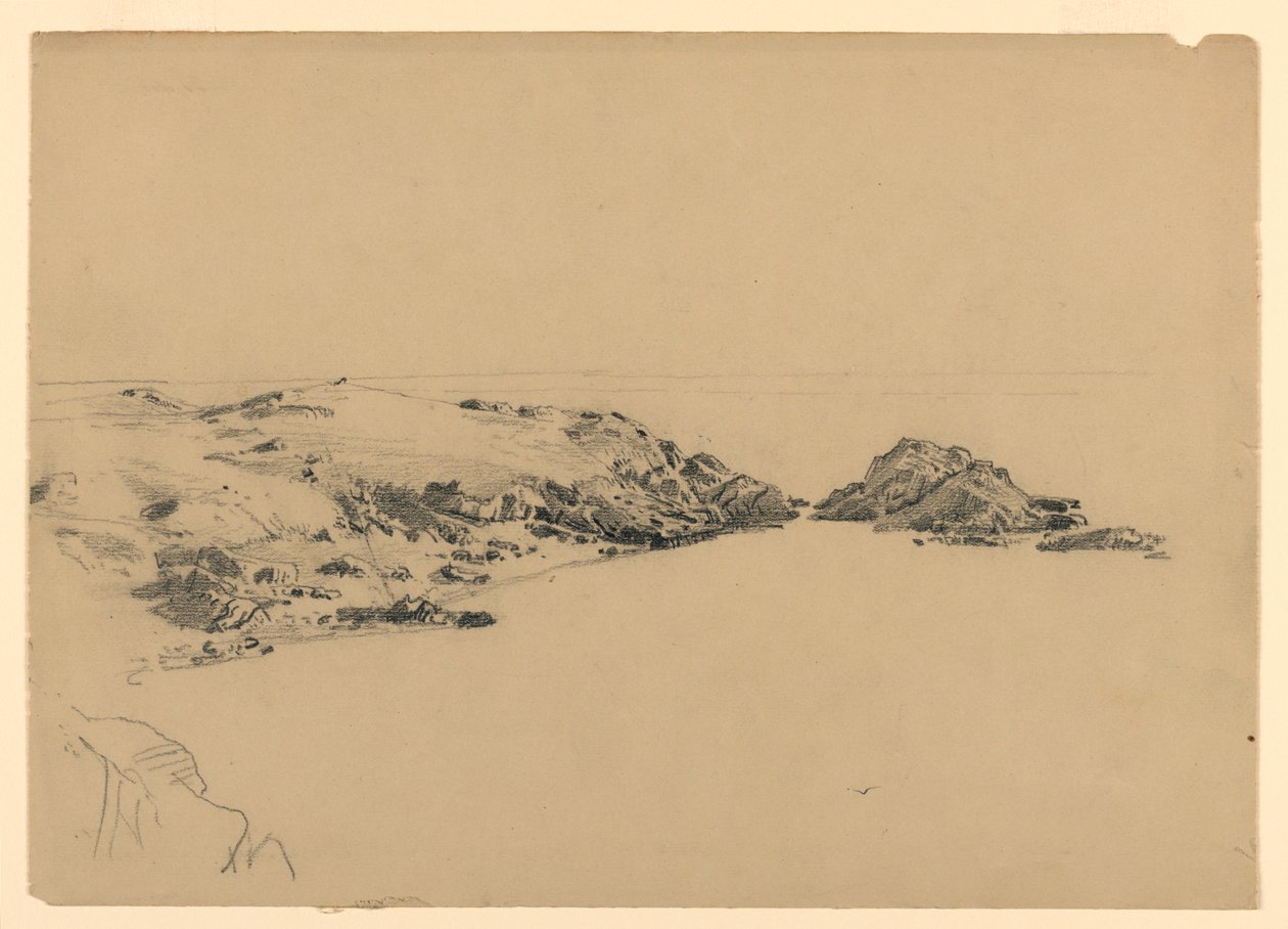 Estudio de la costa, Rhode Island de William Trost Richards